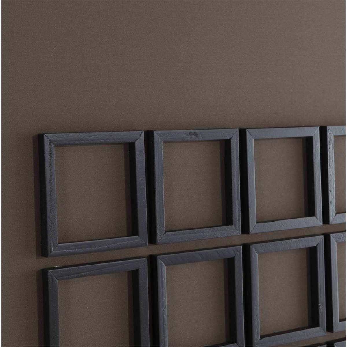 Tableau mural géométrique en bois et verre noir et brun, RECOLLECTION
