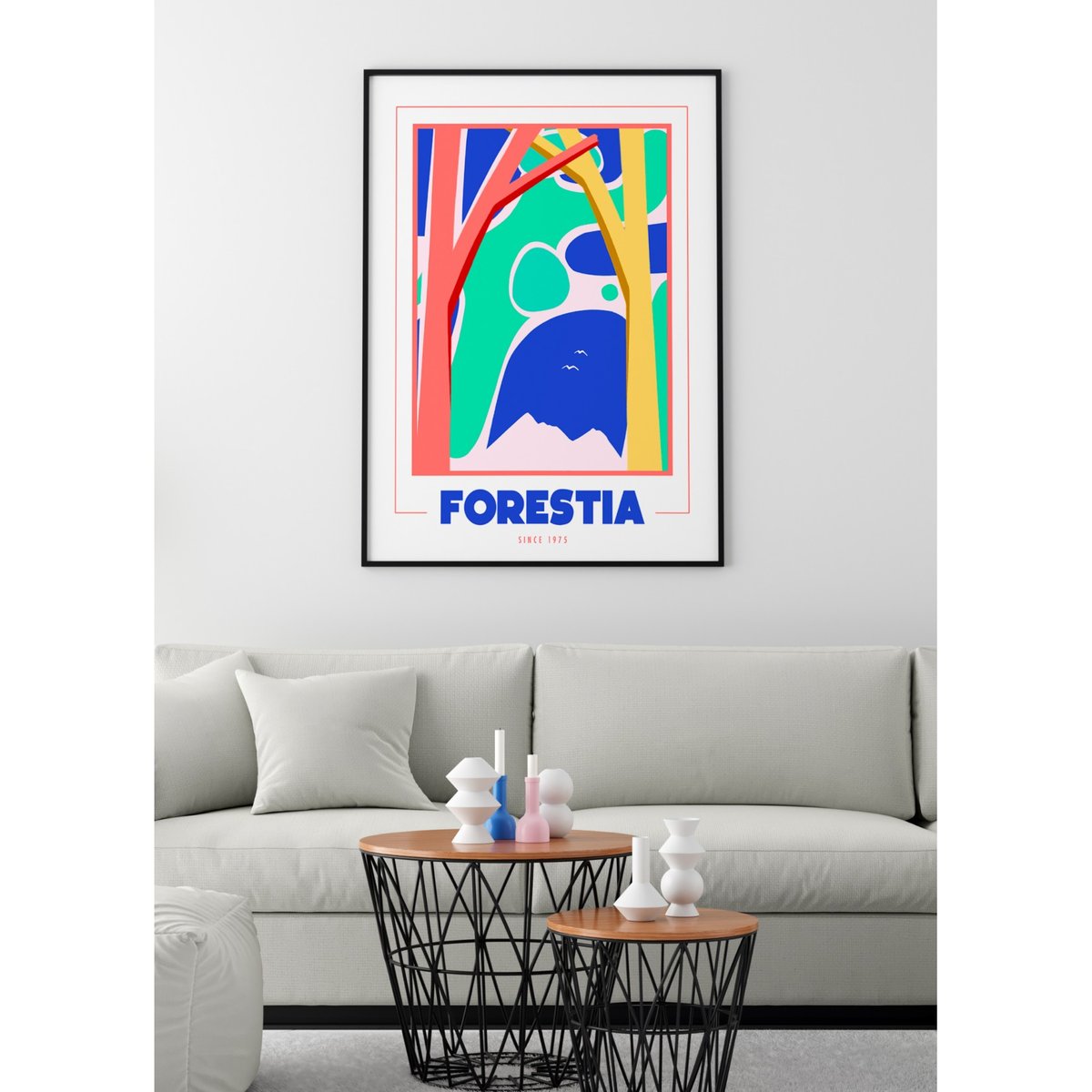 Affiche Forestia blanc, L'AFFICHERIE