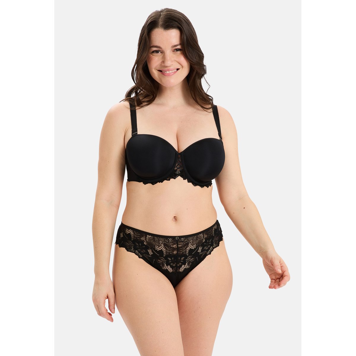 Soutien-gorge bandeau ARUM PRIMA noir, SANS COMPLEXE