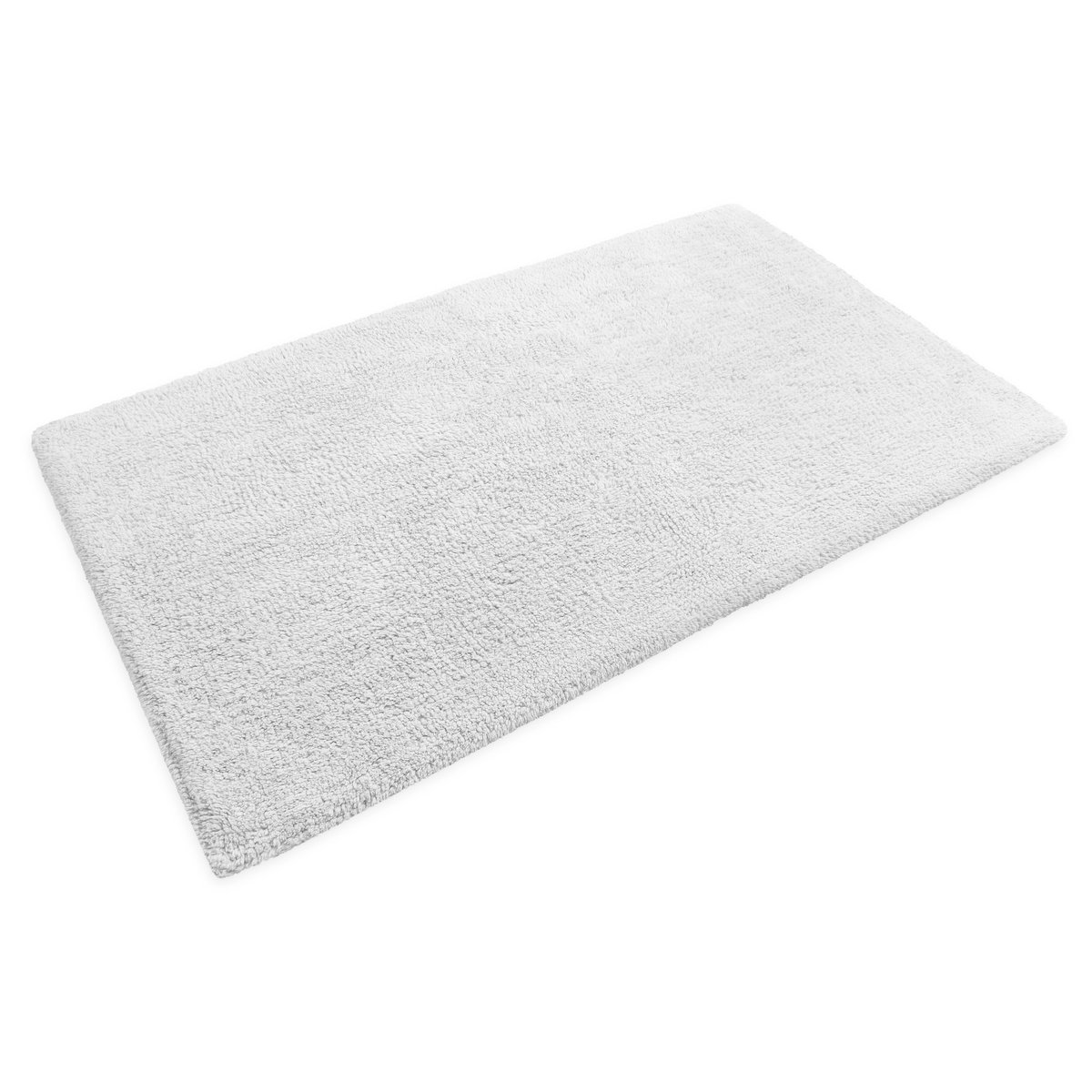 Tapis de bain coton uni 1400 g/m² , ERIK blanc, WECON HOME