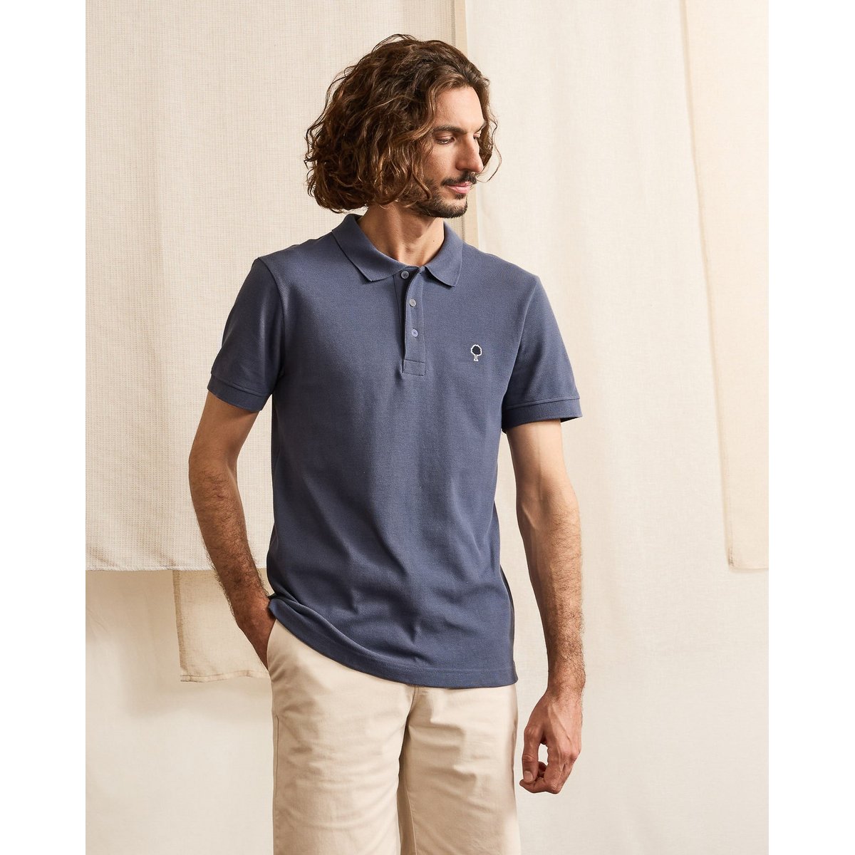 Polo LUMIGNY bleu marine, FAGUO