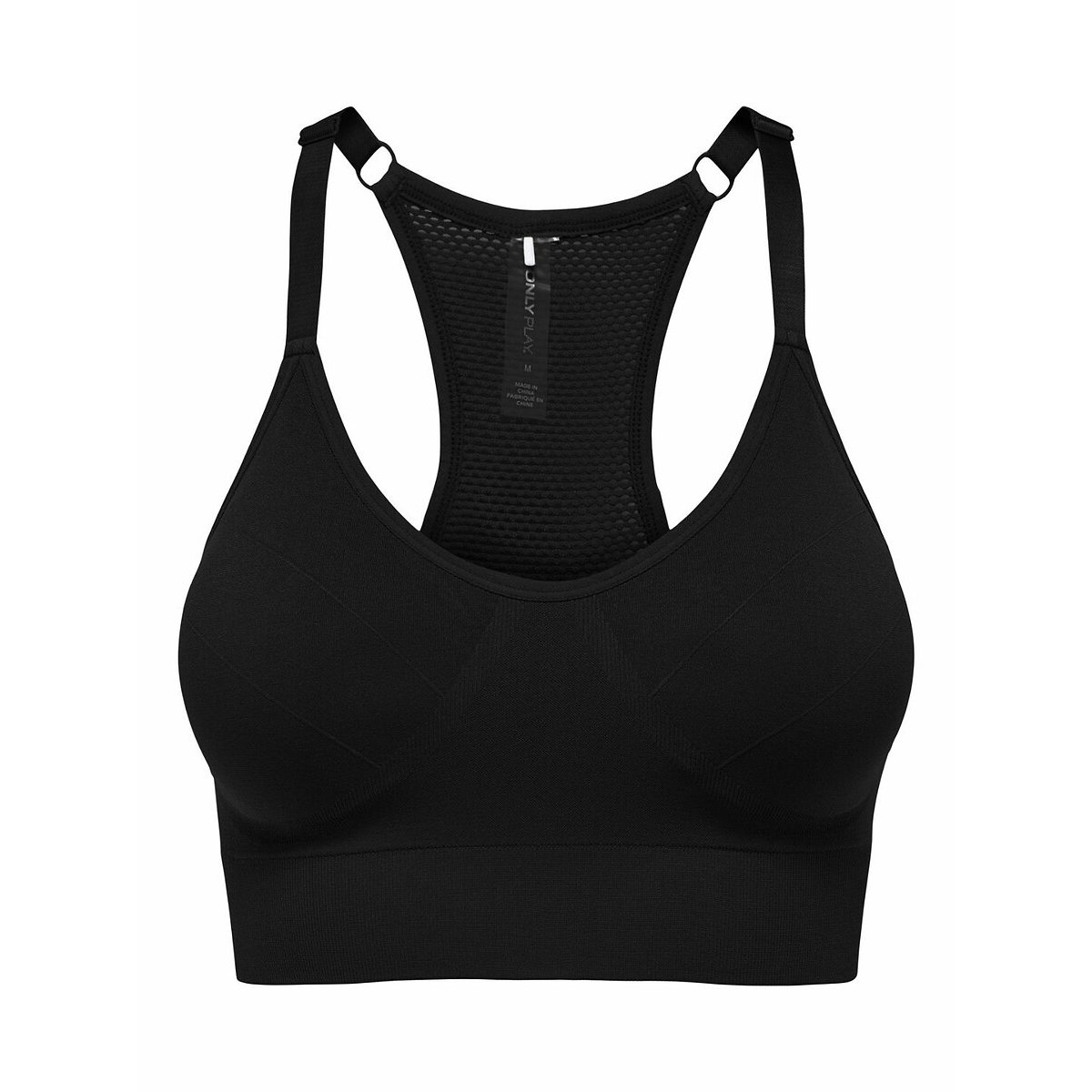 Plain black sports bra outlet