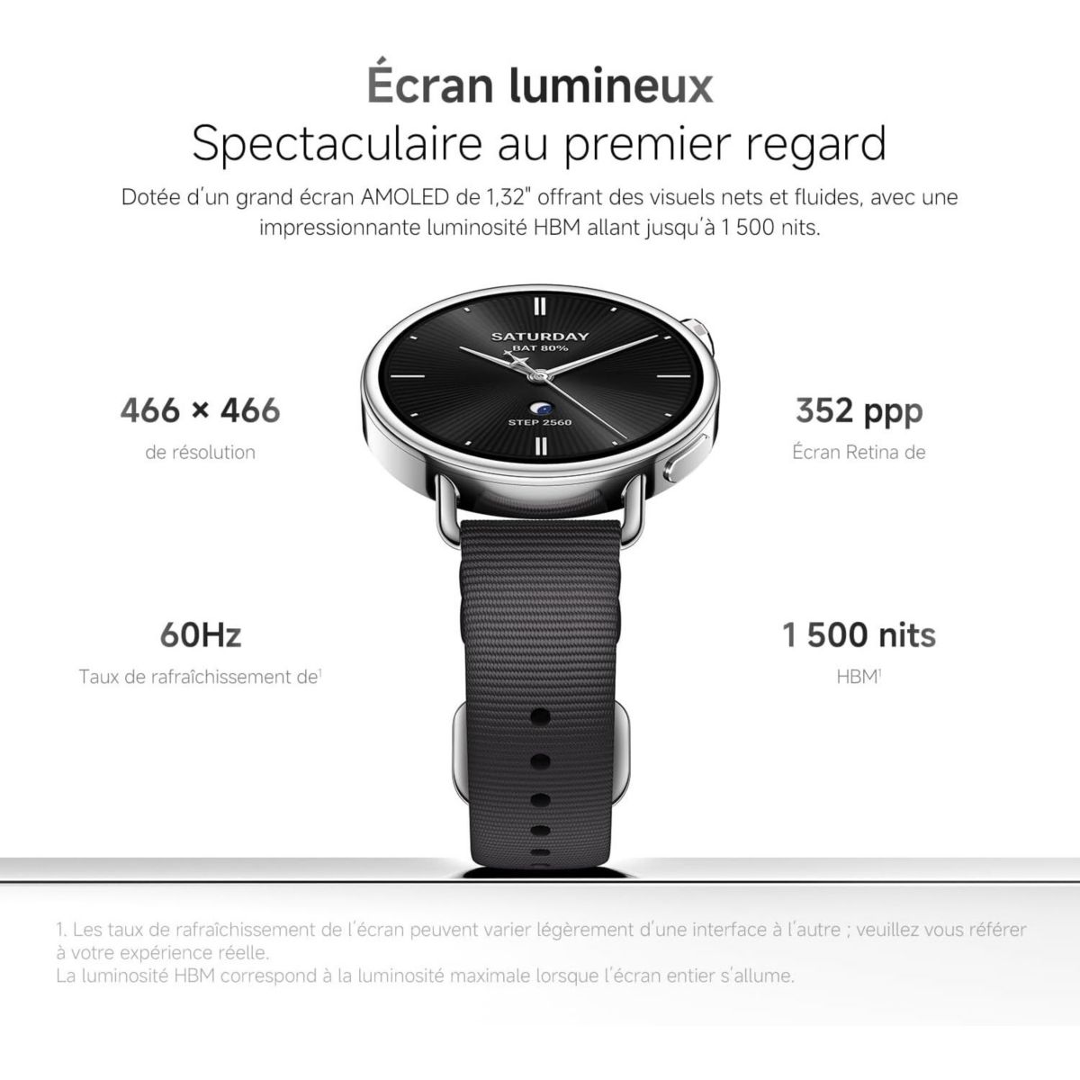 Montre connectée Watch S4 Noir 41mm noir, XIAOMI