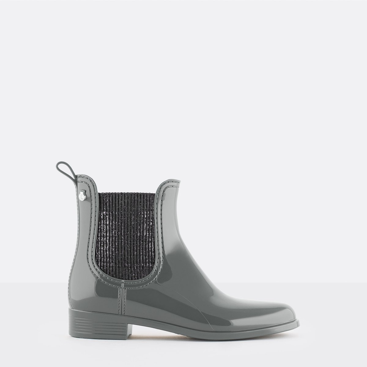 Bottines Chelsea avec élastique brillant vegan AINE gris pluvieux, LEMON JELLY