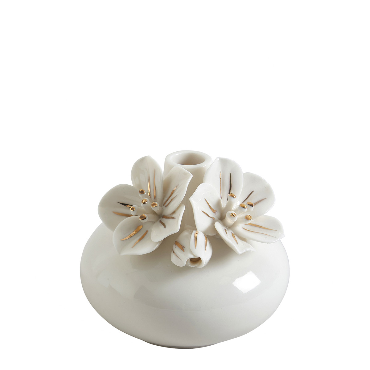 Vase soliflore Amour de Fleurs blanc, MATHILDE M