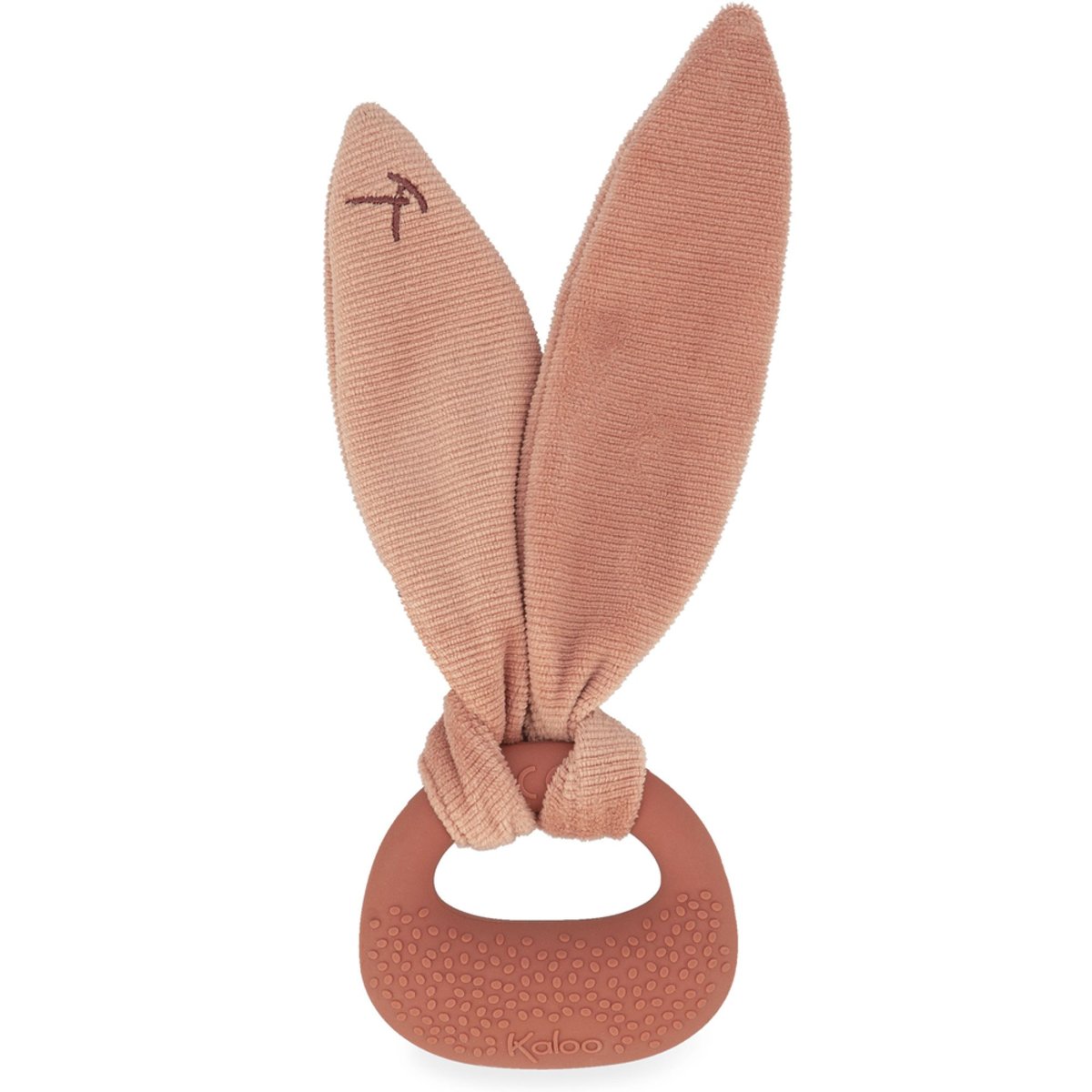 Anneau de dentition lapin en silicone terracotta, KALOO