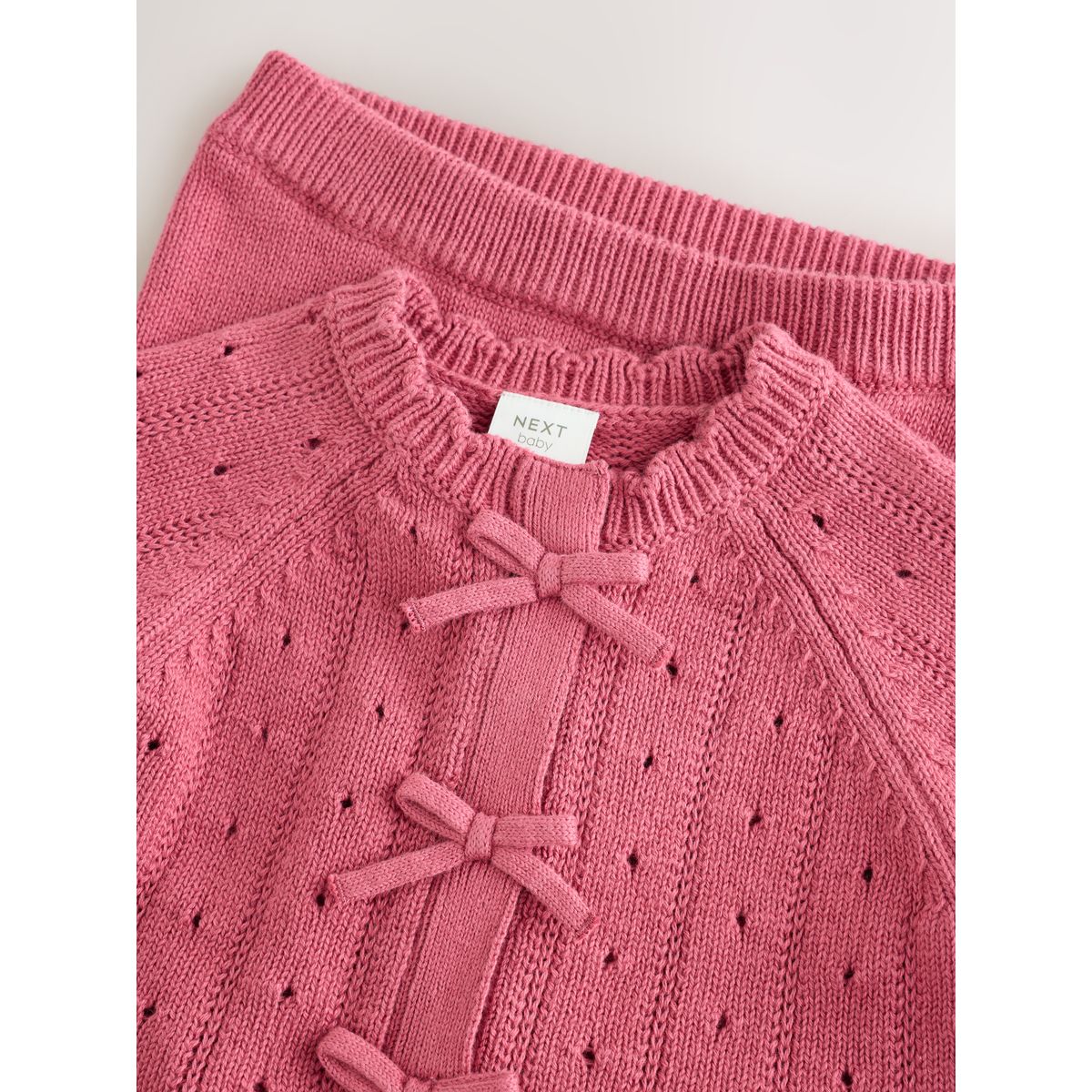 Legging et cardigan bébé à nœud, 2 pièces rose, NEXT