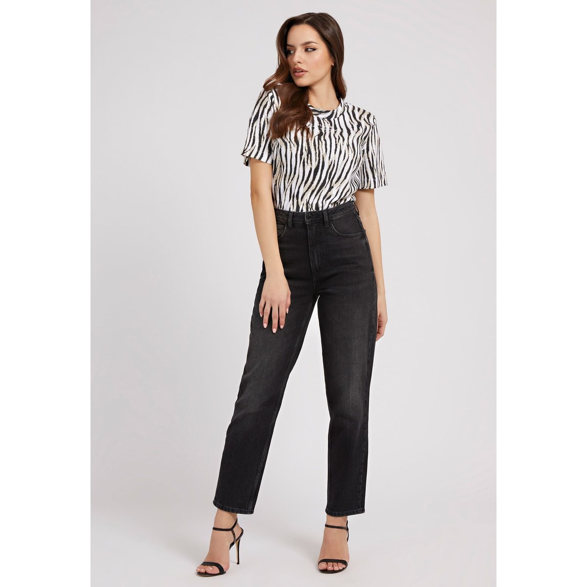 Mom Jeans noir, GUESS