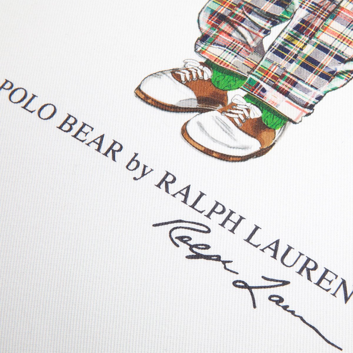 Housse de coussin en coton, PREPPY HAMPTON BEAR white, RALPH LAUREN HOME