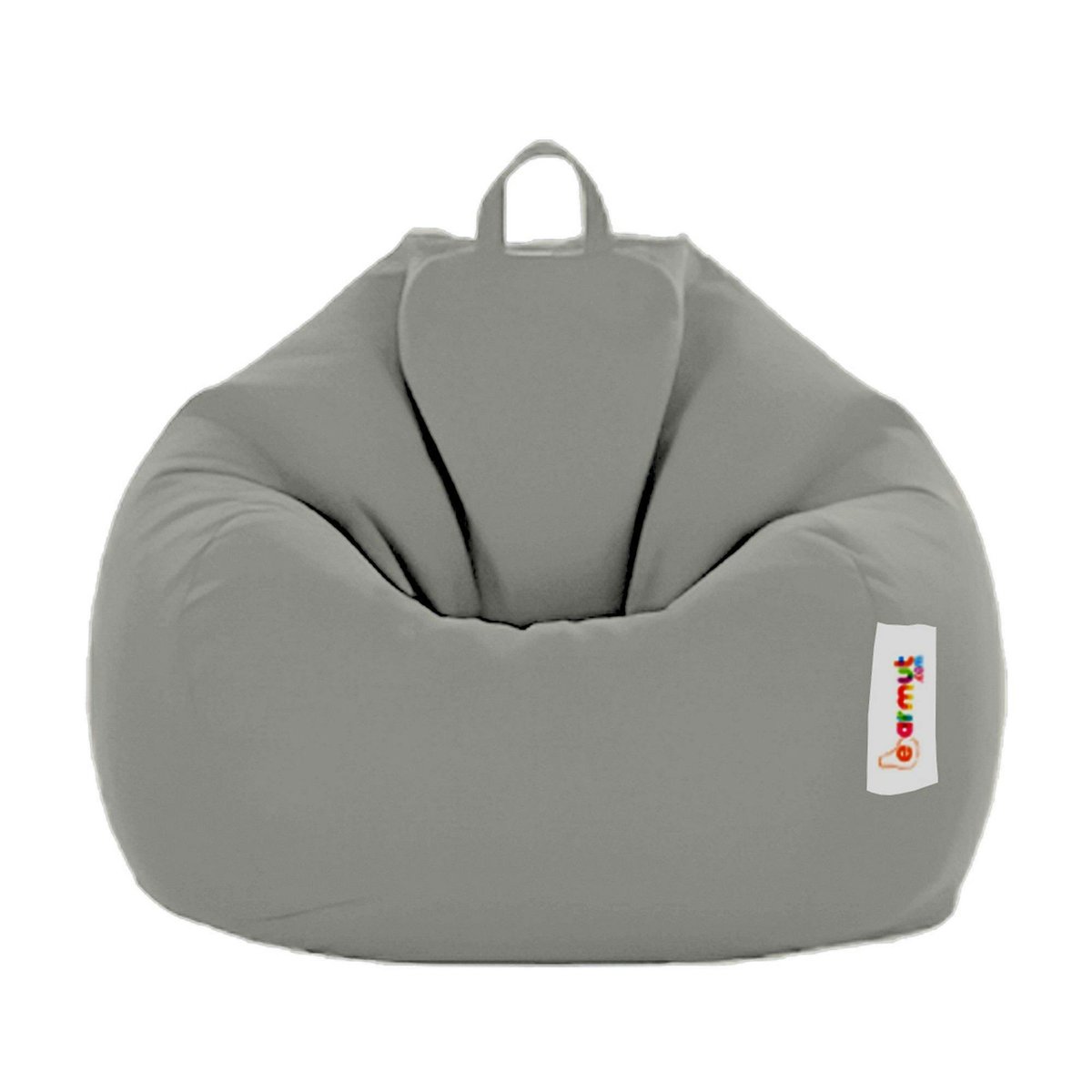 Pouf poire XXL imperméable pour jardin ARTA gris, PIER IMPORT