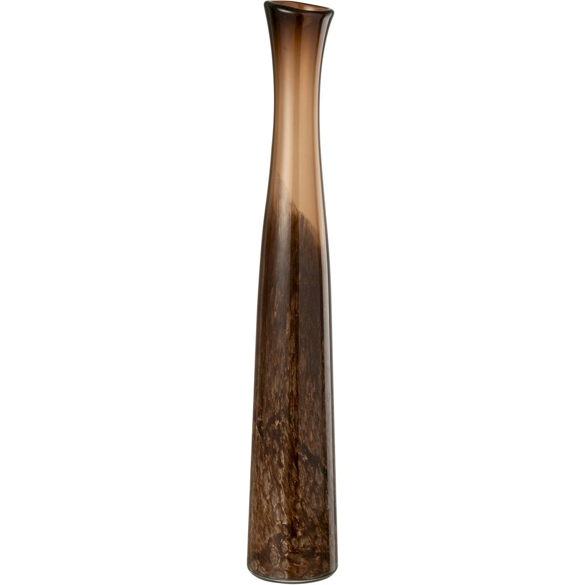Vase cylindre en verre marron foncé, RECOLLECTION