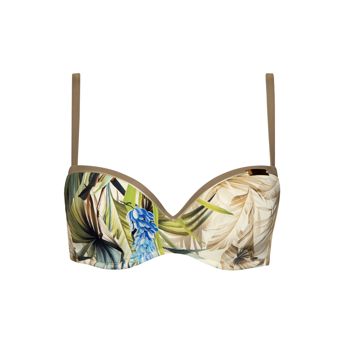 Haut maillot de bain préformé Ensenada vert, LISCA