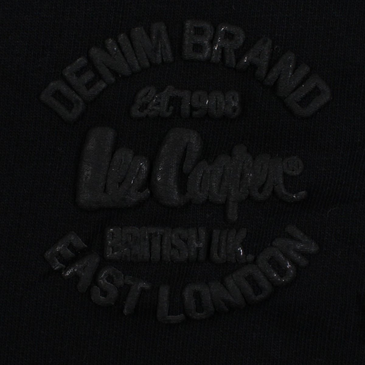 Bermuda molletonné à cordon et logo imprimé, coupe droite CLUB noir, LEE COOPER