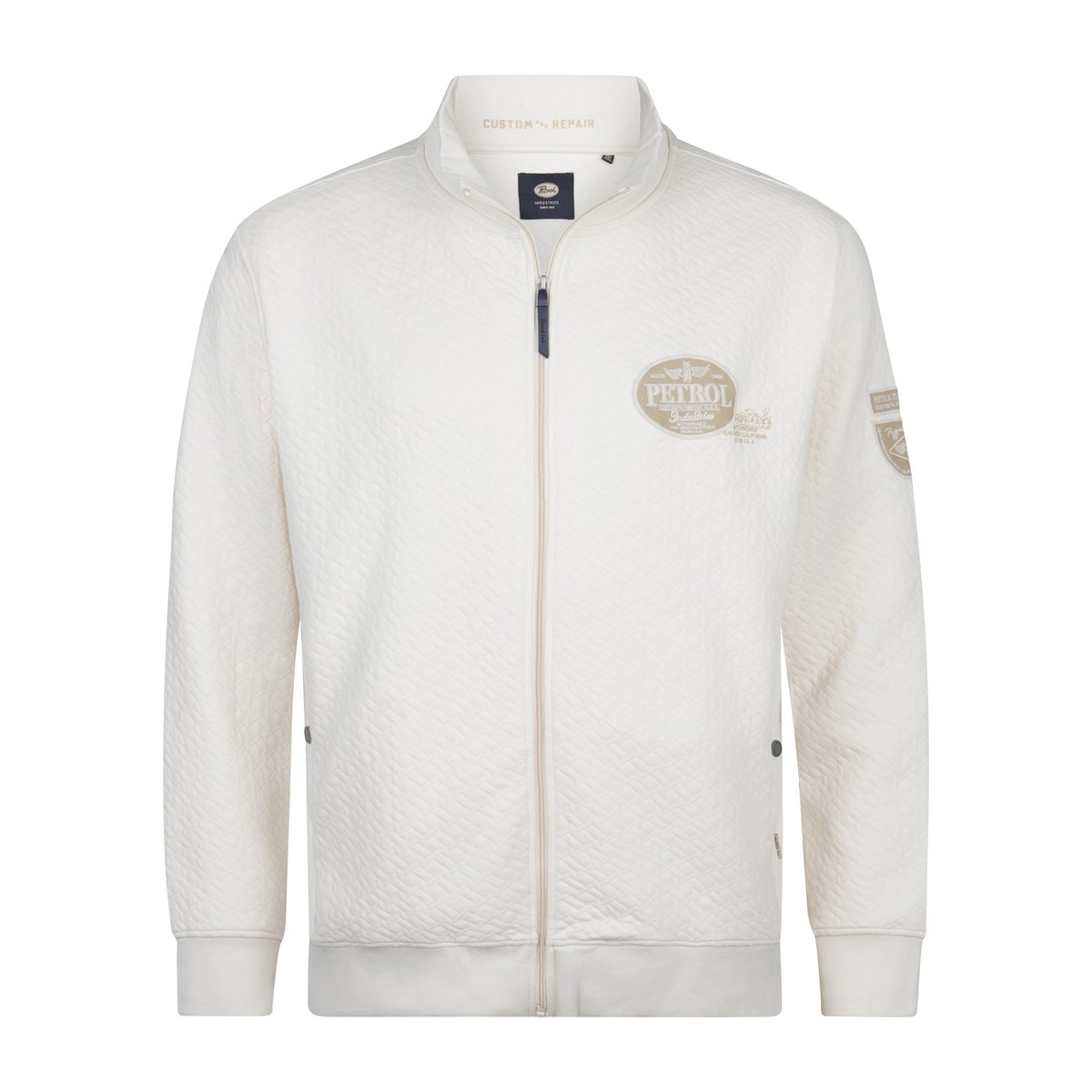 Cardigan décontracté grande taille kilómetro blanc seashell, PETROL INDUSTRIES