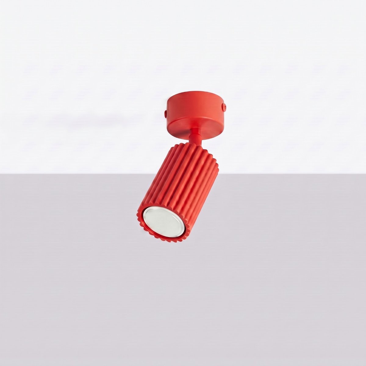 Plafonnier Aluminium Rouge GU10 1 Karbon rouge, EDEN