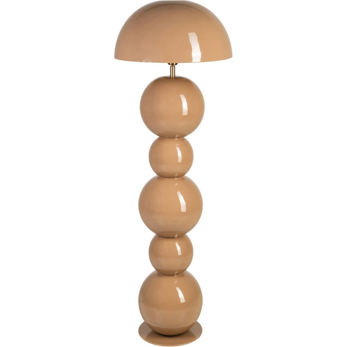 Lampadaire en fer au design sculptural mocha mousse, RECOLLECTION