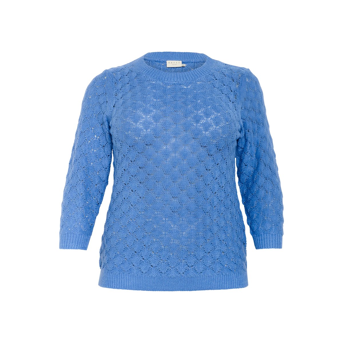Knitted pullover bleu ebb and flow, KAFFE CURVE