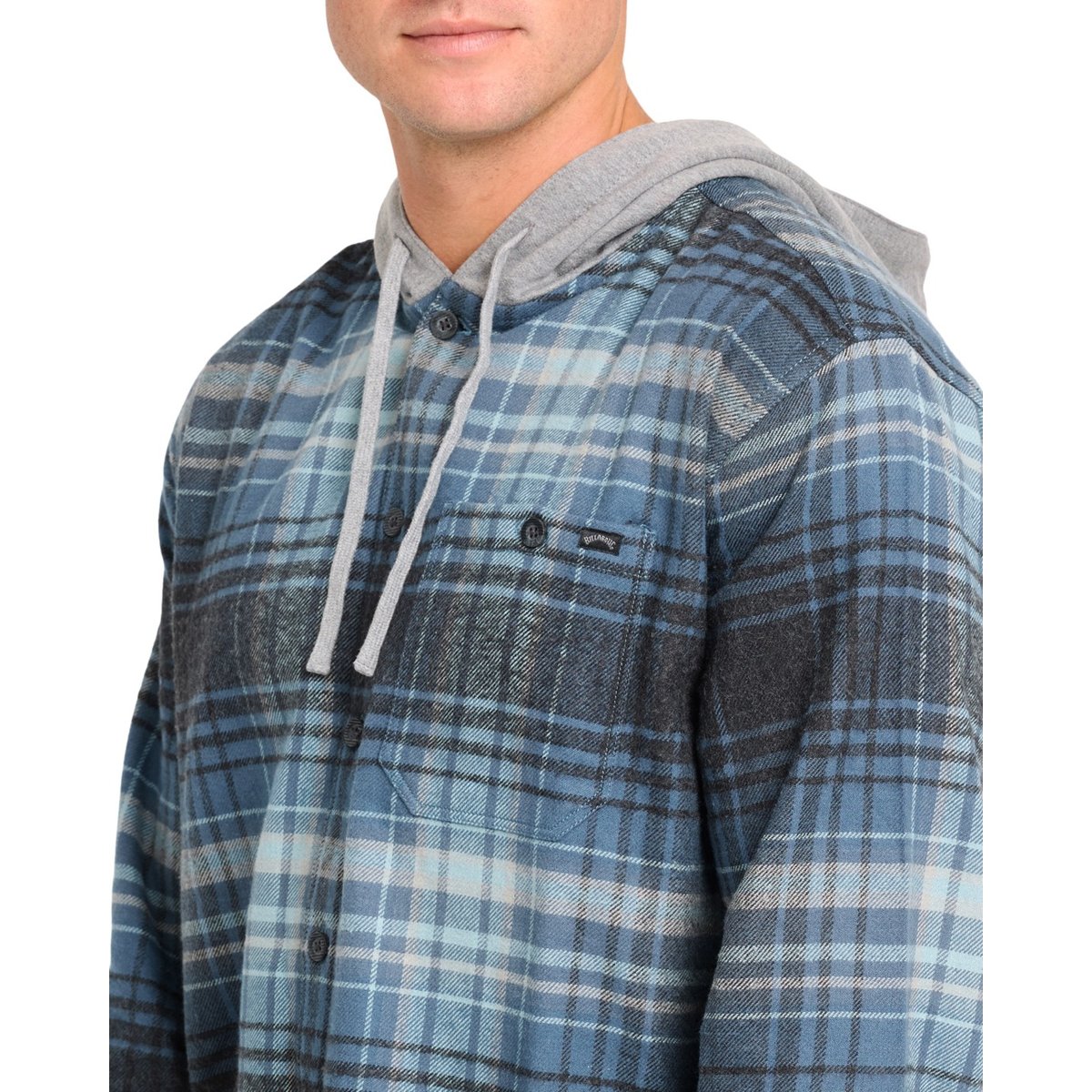 Chemise manches longues BAJA FLANNEL bleu dark denim, BILLABONG