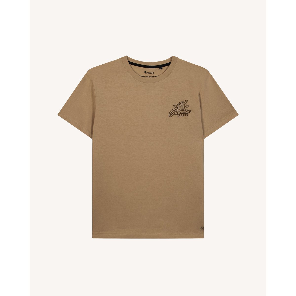 T-shirt coton ARCY beige, FAGUO