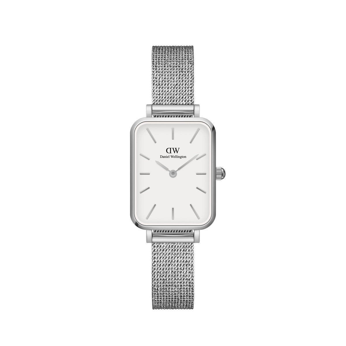 Montre Analogique  QUADRO argenté blanc argenté, DANIEL WELLINGTON