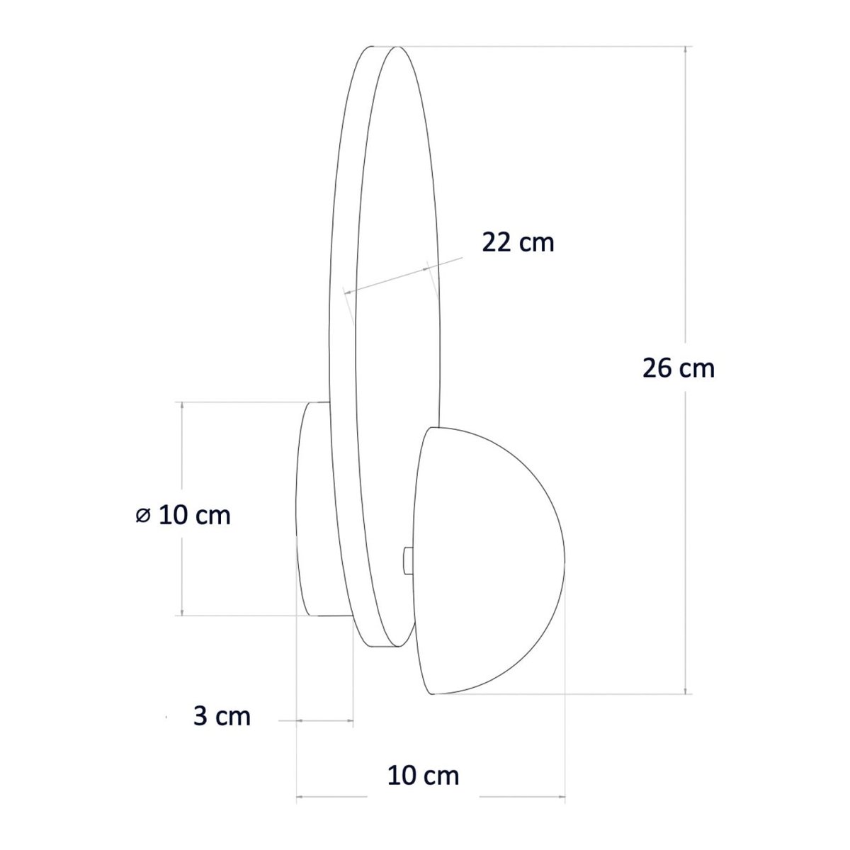 Applique à LED en travertin - ORSOLA beige, KOSILUM