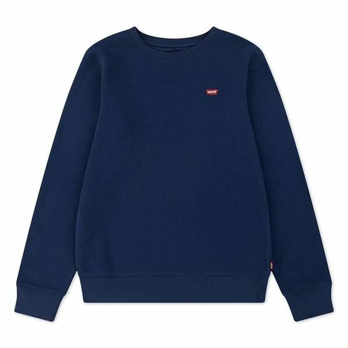 Sweat col rond, logo poitrine, molleton bleu marine, LEVI'S KIDS