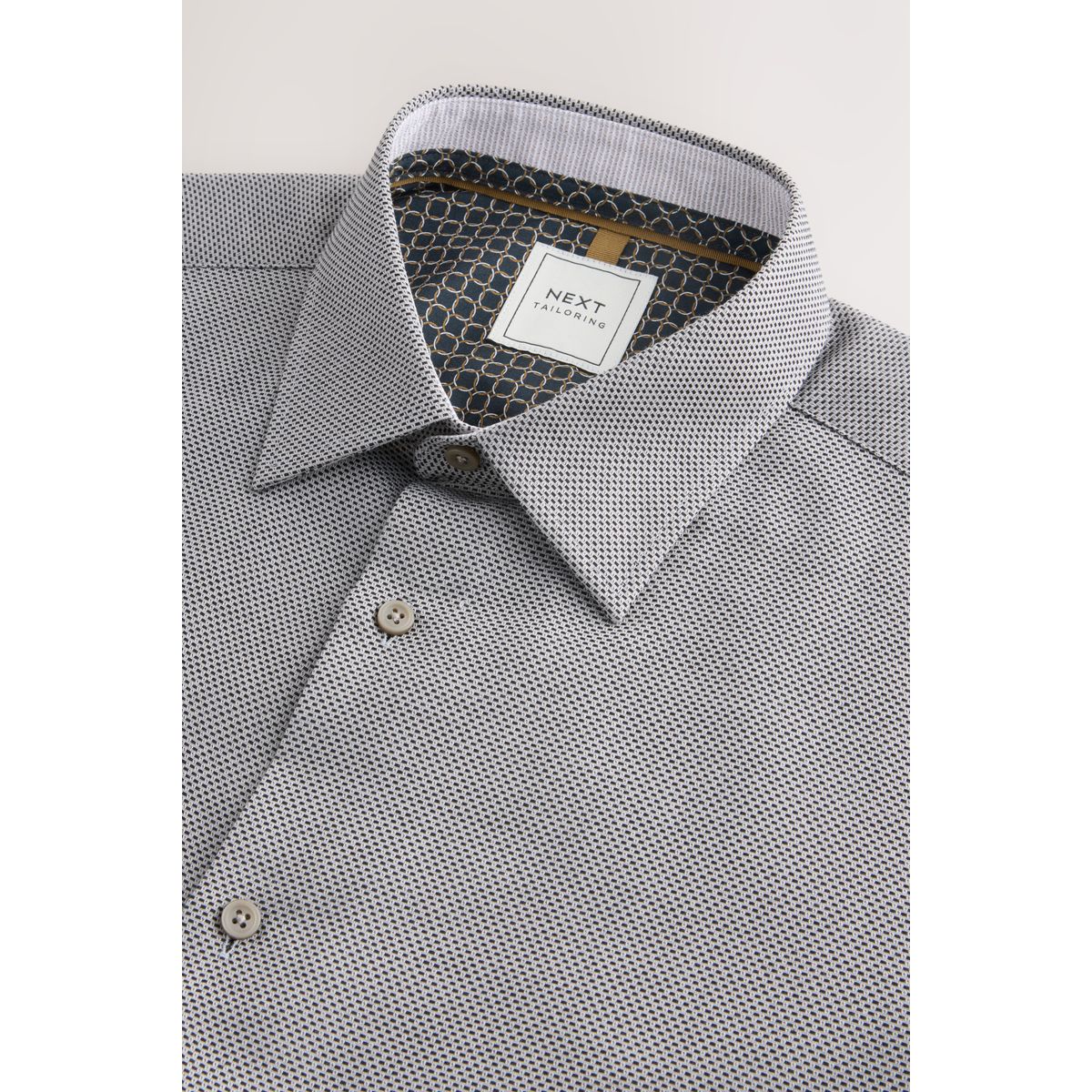 Chemise facile d’entretien texturée texture gris anthracite, NEXT