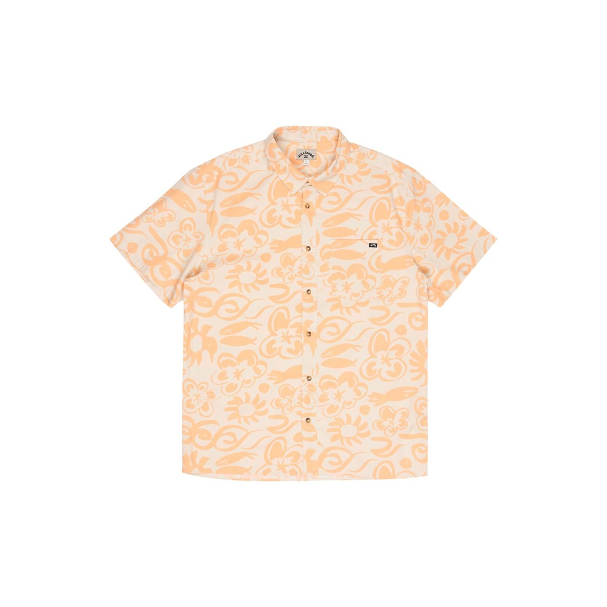 Chemise manches courtes TY WILLIAMS PADDLE OUT beige oatmeal, BILLABONG