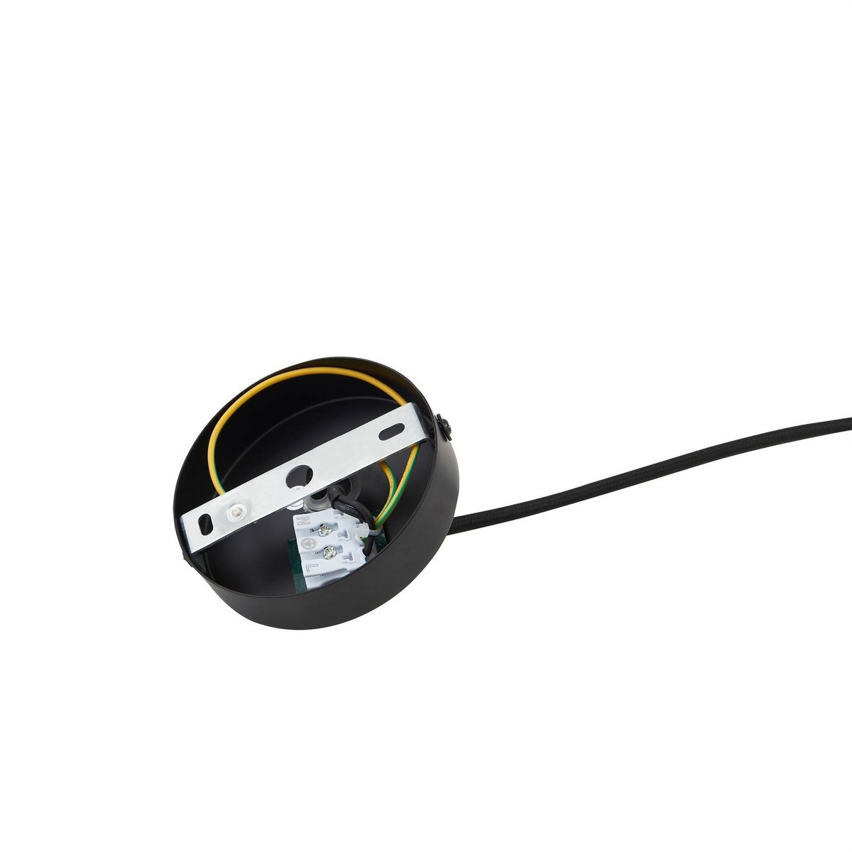 Suspension en métal moderne, Clarine noir, LINDBY