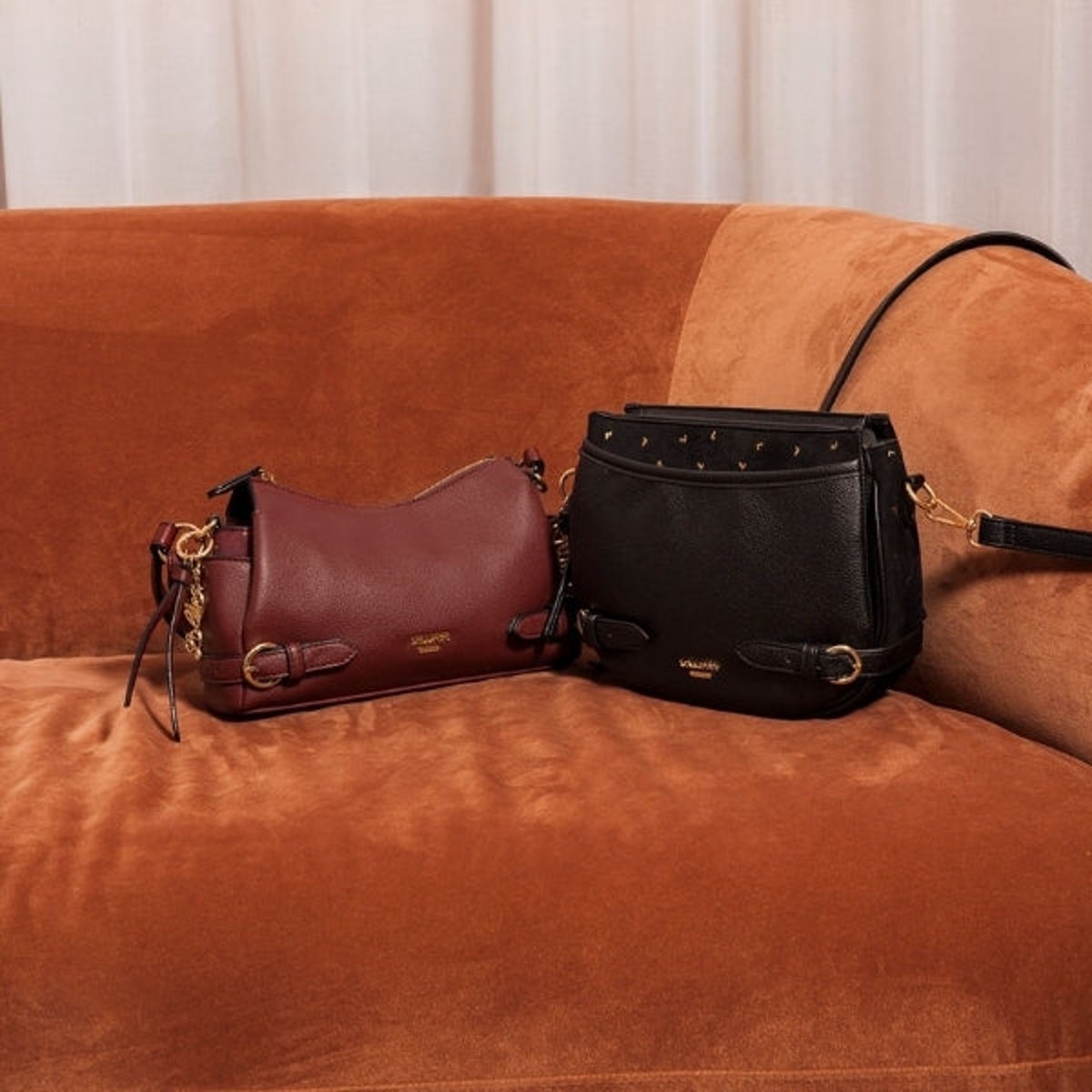 Sac porté épaule Tobi bordeaux,doré, LOLLIPOPS