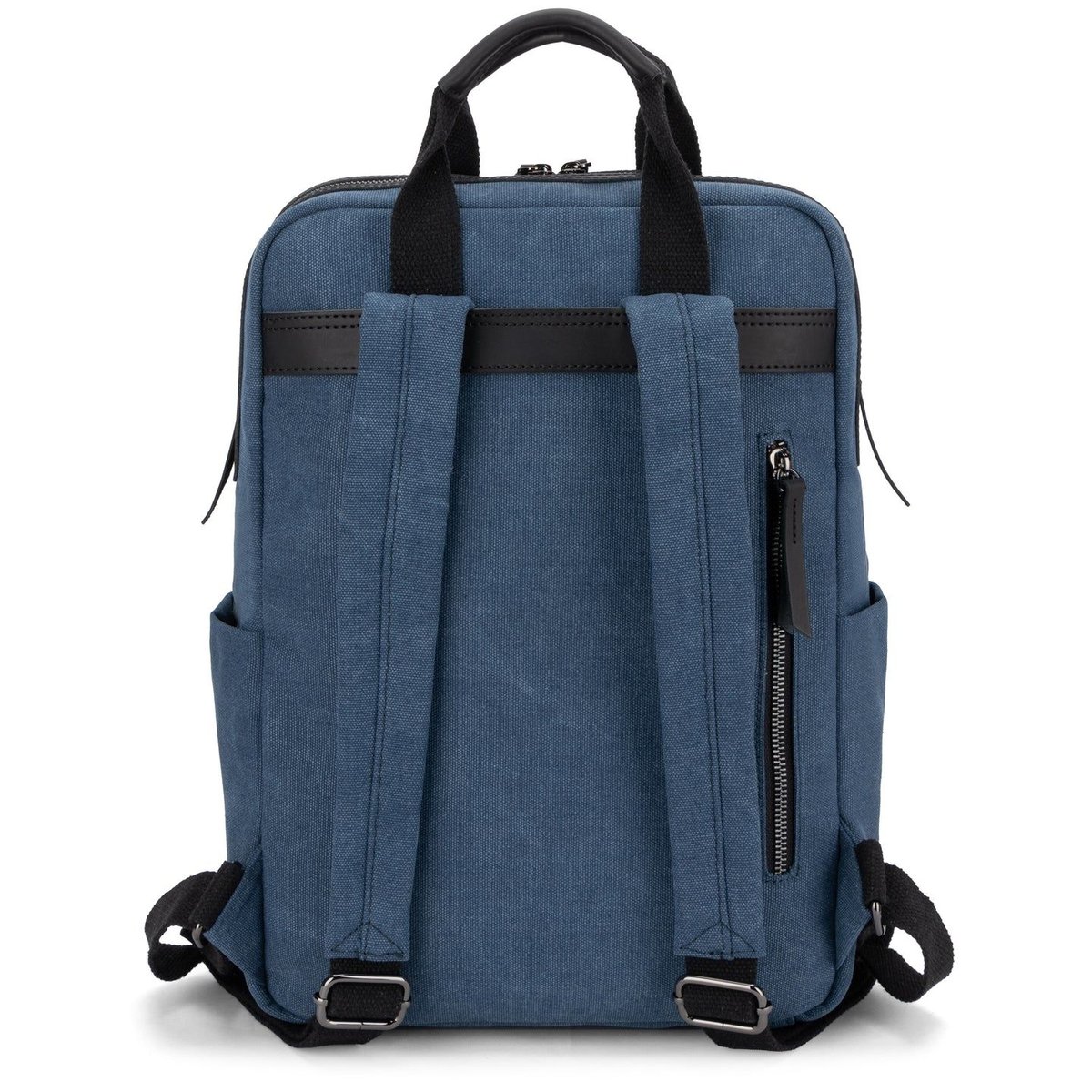 Sac à dos en toile et cuir DUGOMMIER denim, OH MY BAG