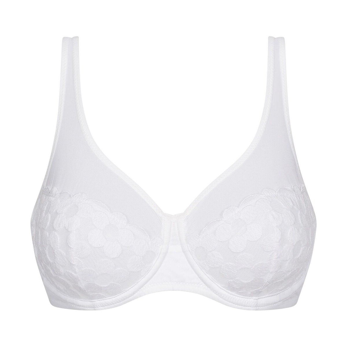Generous Broderie Full Cup Bra white, DIM