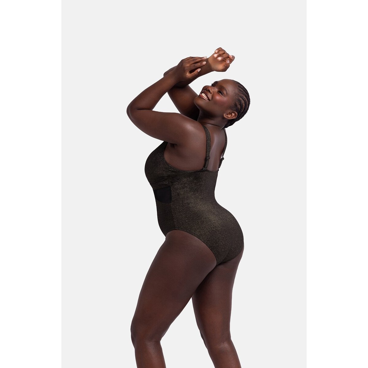 Maillot de bain 1p fil textile KYRA noir lurex, DORINA