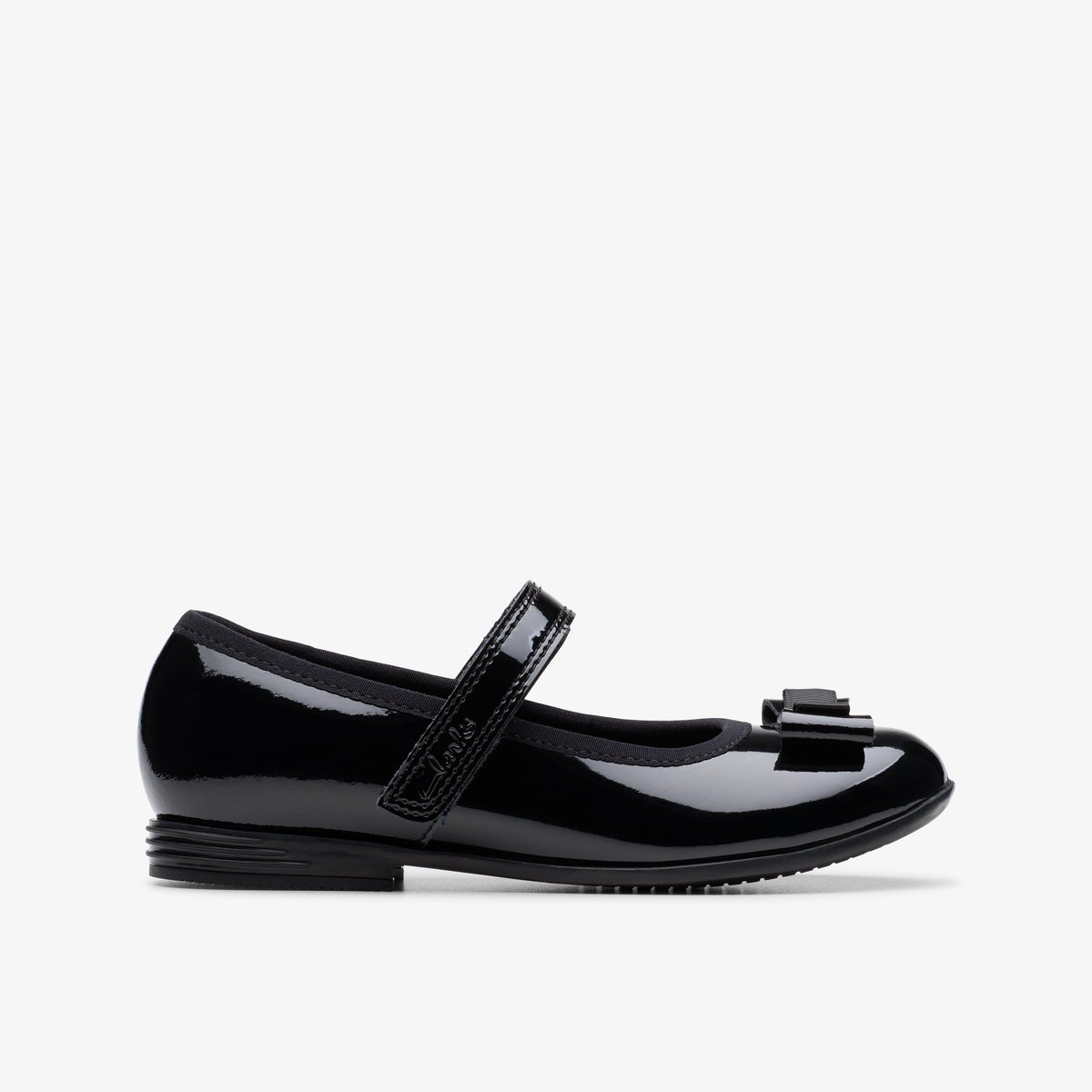 Ballerines Brevet Coupe Large FINJA TAP K noir, CLARKS
