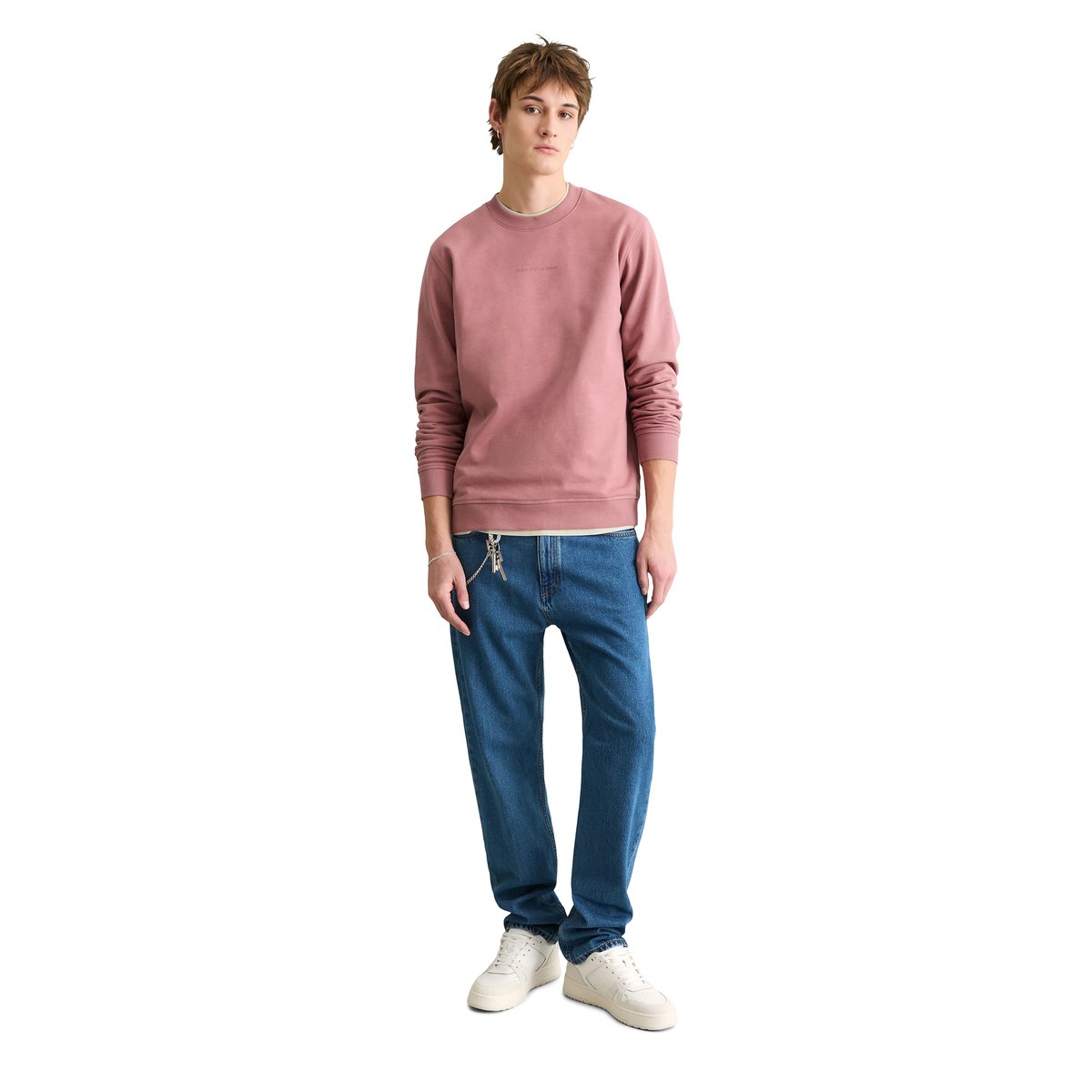 Sweat-shirt DfC régulier en sweat doux en coton bio violet, MARC O’POLO DENIM