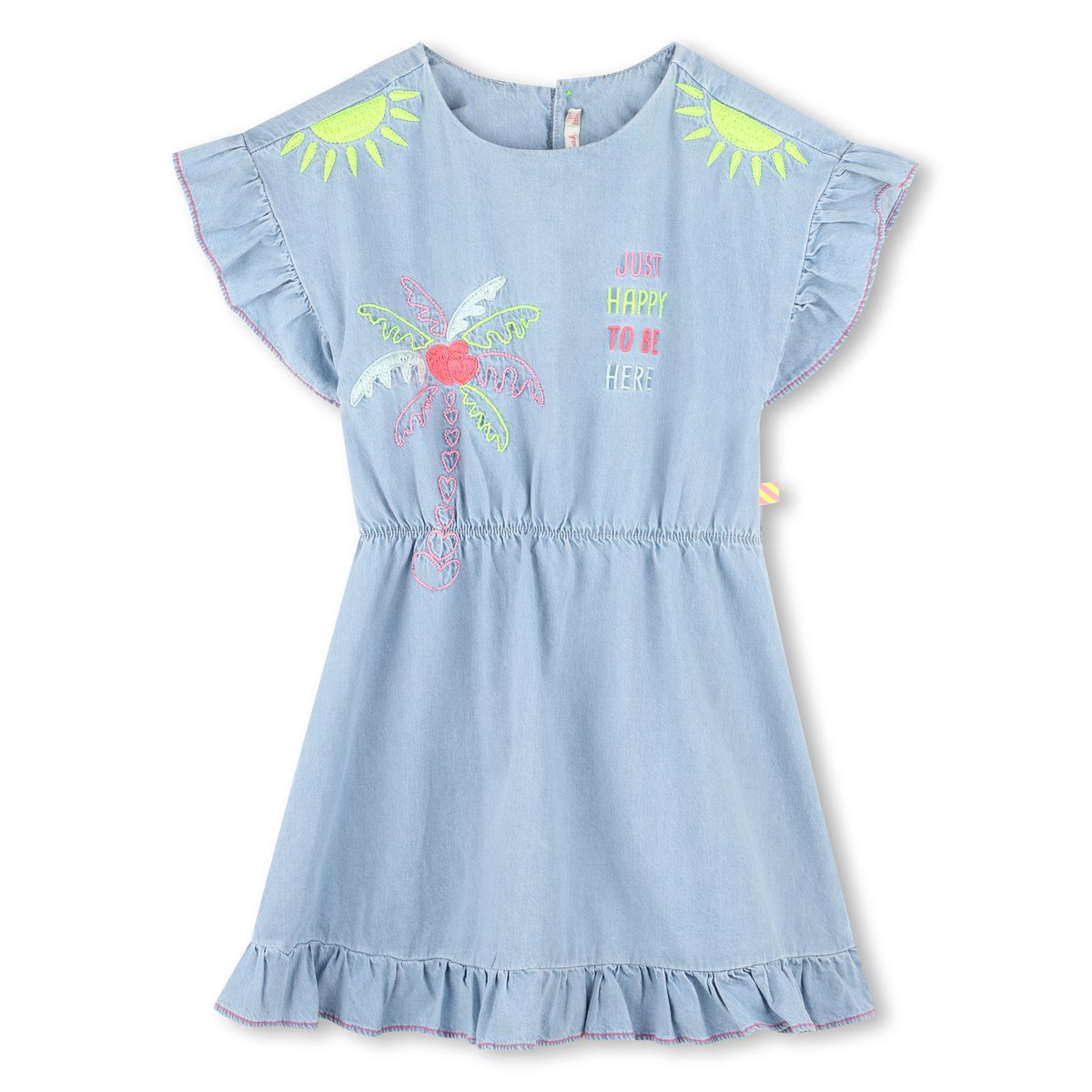 Robe en jean avec broderies bleach, BILLIEBLUSH