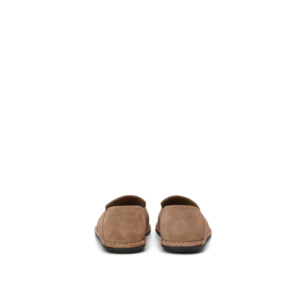 Loafer modèle Alvette en cuir velours doux marron clair, MARC O'POLO