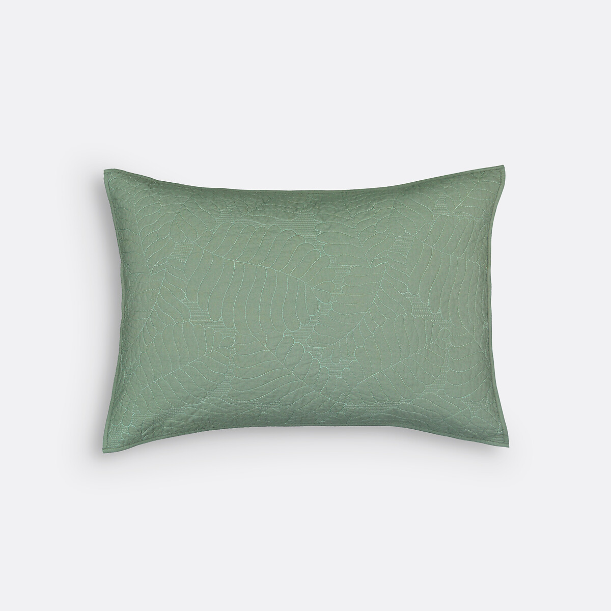 Capa de almofada em percal de algodão, Tropical verde, LA REDOUTE INTERIEURS