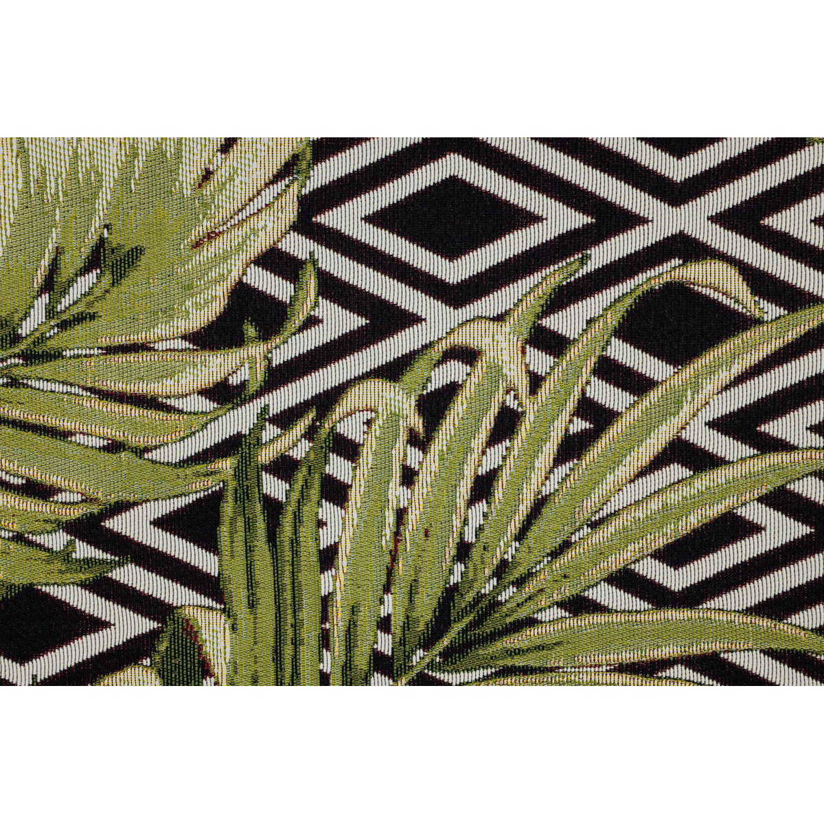 Tapis d'extérieur tissé à plat à l'aspect exotique - AURORA noir, GINO FALCONE