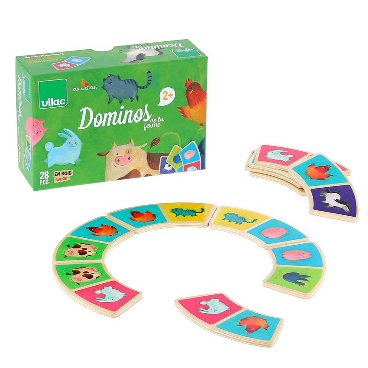 Dominos A la ferme vert, VILAC