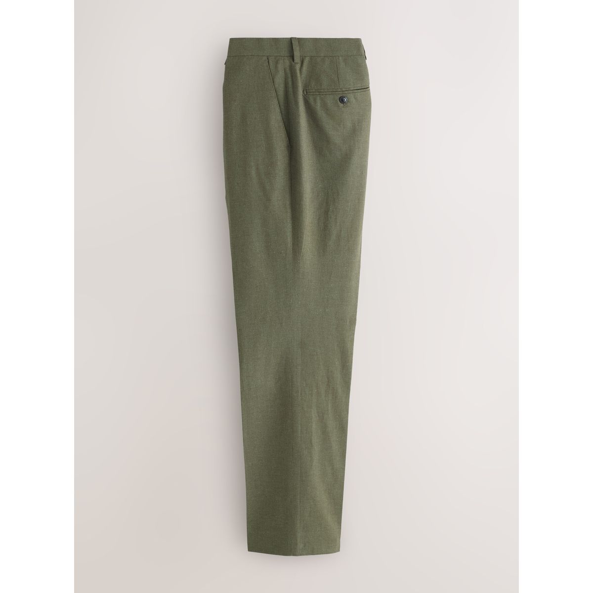 Pantalon de costume standard en lin mélangé vert, NEXT
