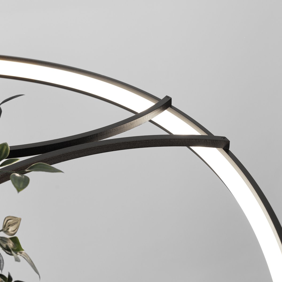 Lustre Aluminium Noir LED 1 Rio Bio noir, EDEN