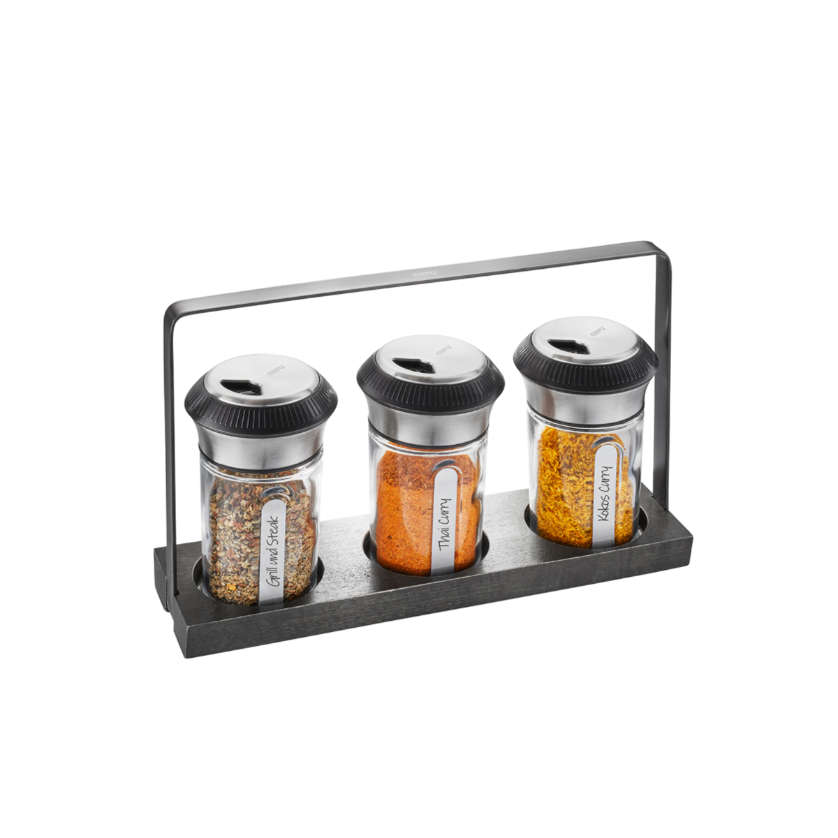 Set de saupoudreuses à épices et herbes X-PLOSION noir, GEFU