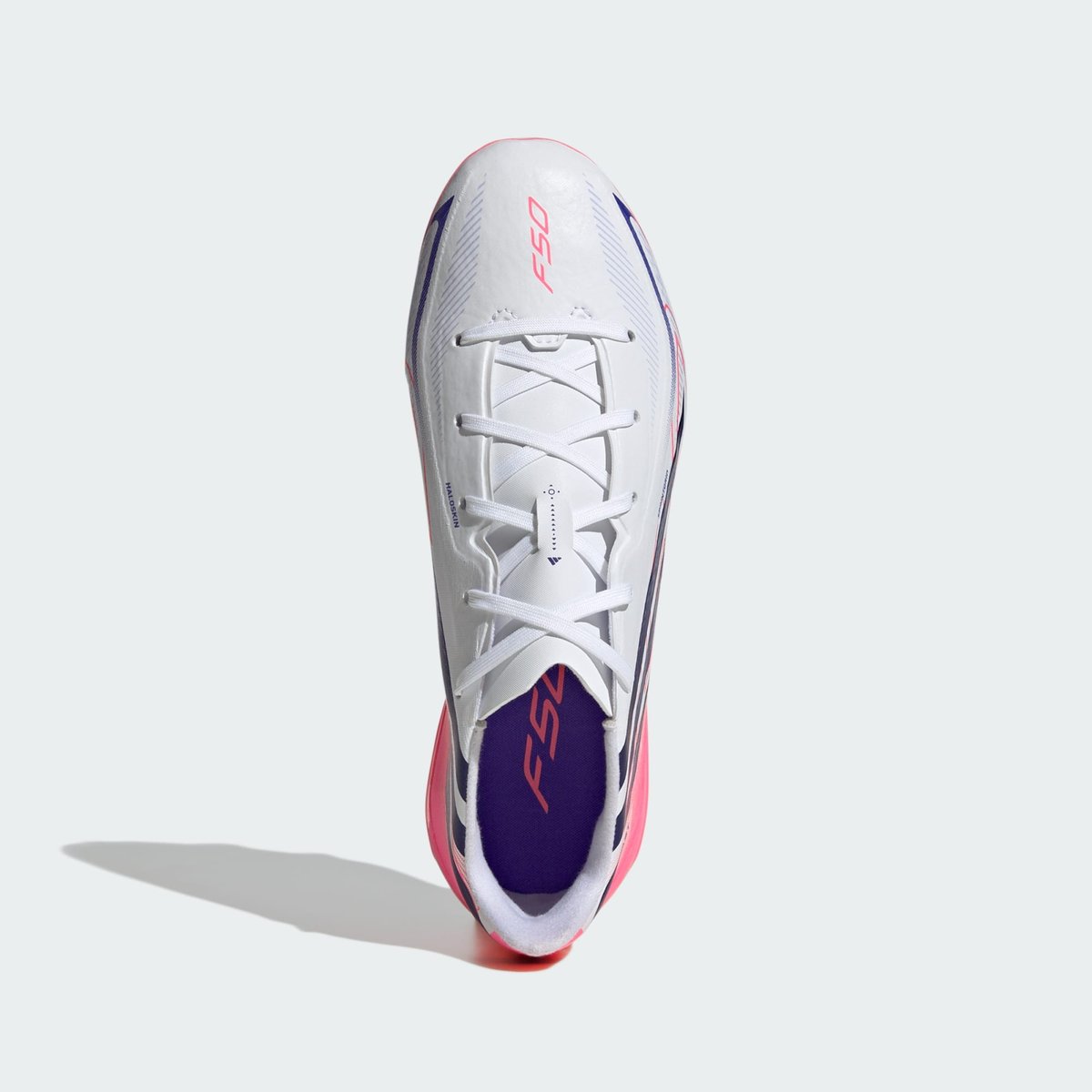 Chaussure De Football F50 Hyperfast League Terrain Souple Enfants Chaussure De Football F50 Hyperfast League Terrain Souple Enfants cloud white / solar purple / solar turbo, adidas Performance
