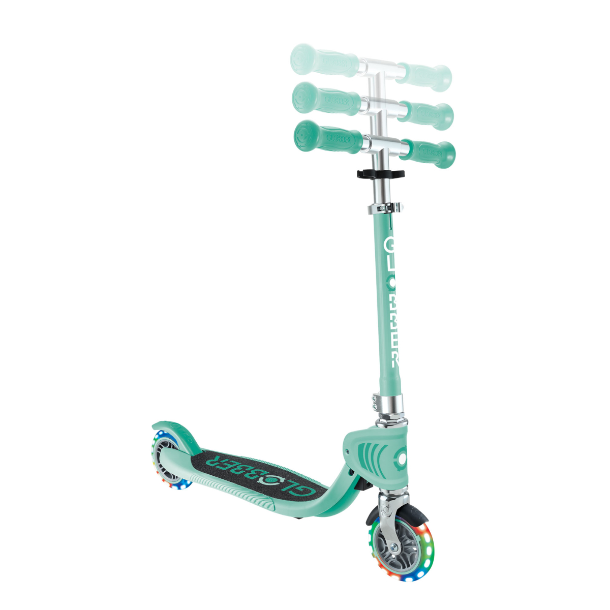 Trottinette 2 roues FLOW FOLDABLE JUNIOR LIGHTS vert menthe, GLOBBER