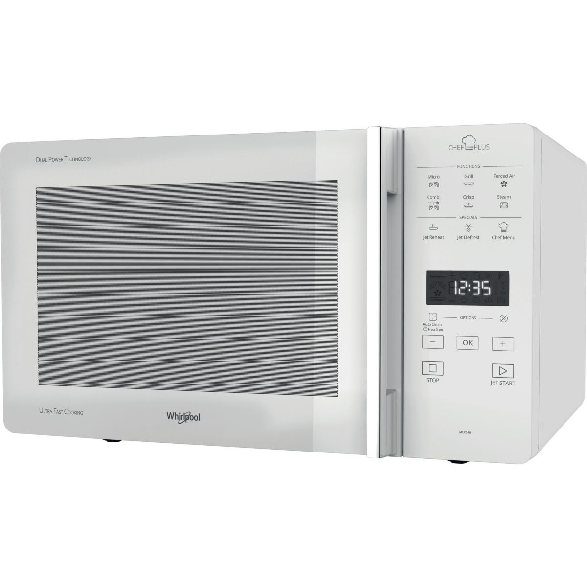 Micro ondes combiné MCP349WH crisp blanc, WHIRLPOOL