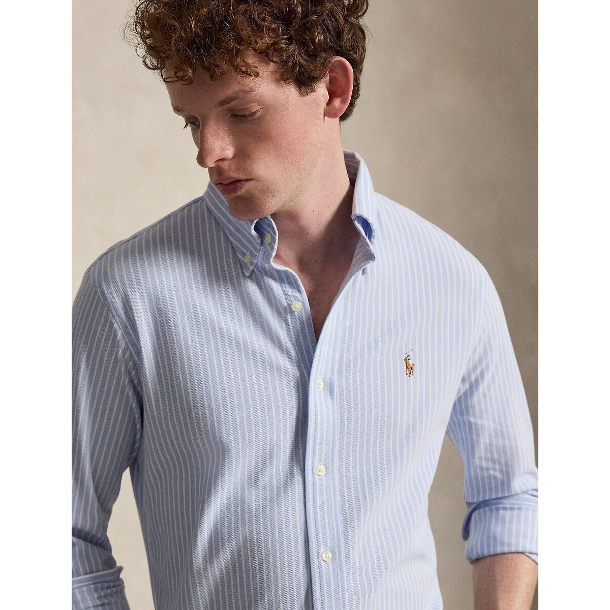 Camisa Oxford azul/blanco, POLO RALPH LAUREN