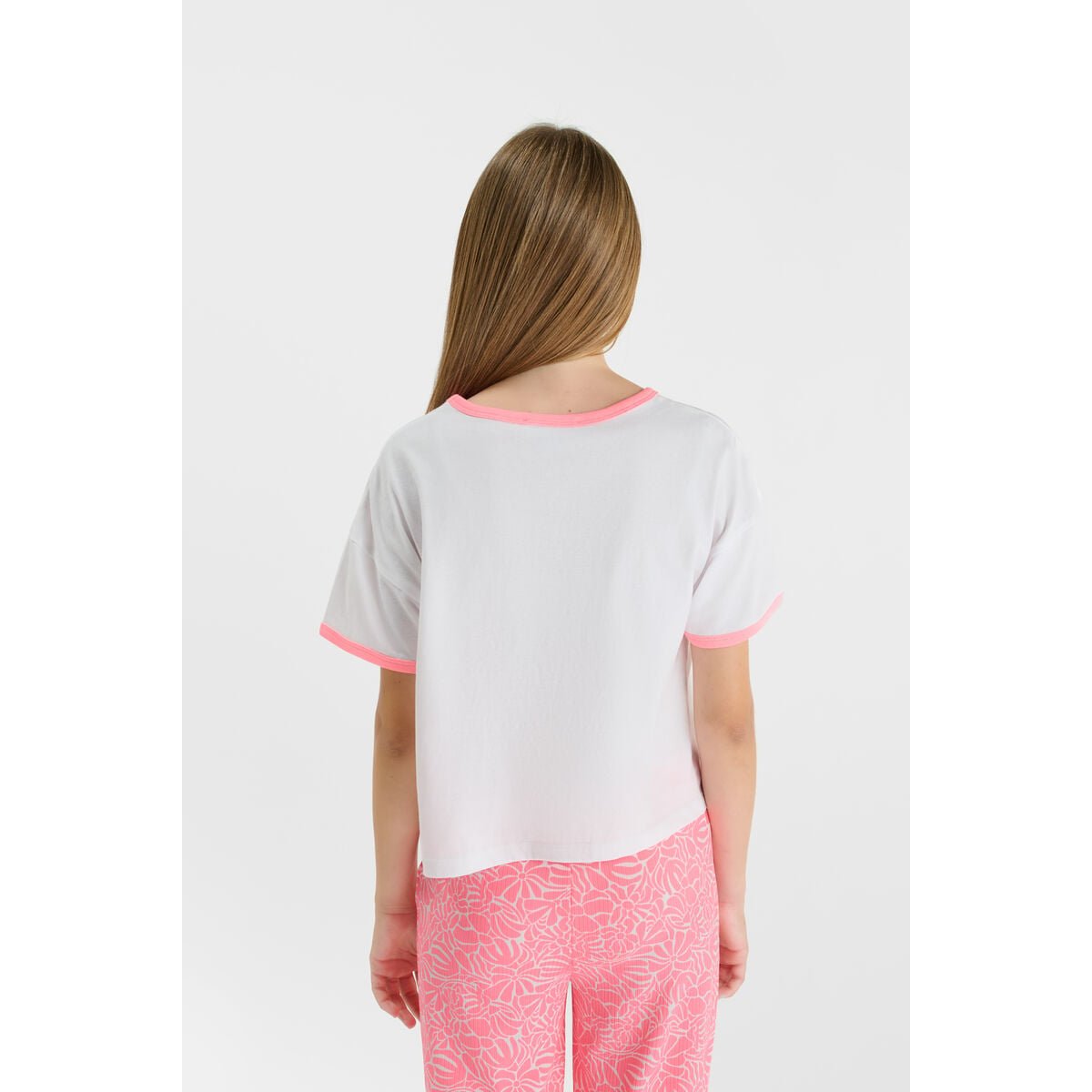 Tee-Shirt FATAGI pearl / pink fluo, LE TEMPS DES CERISES