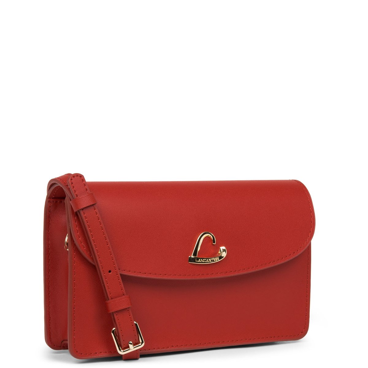 Petite pochette CITY PHILOS rouge, LANCASTER