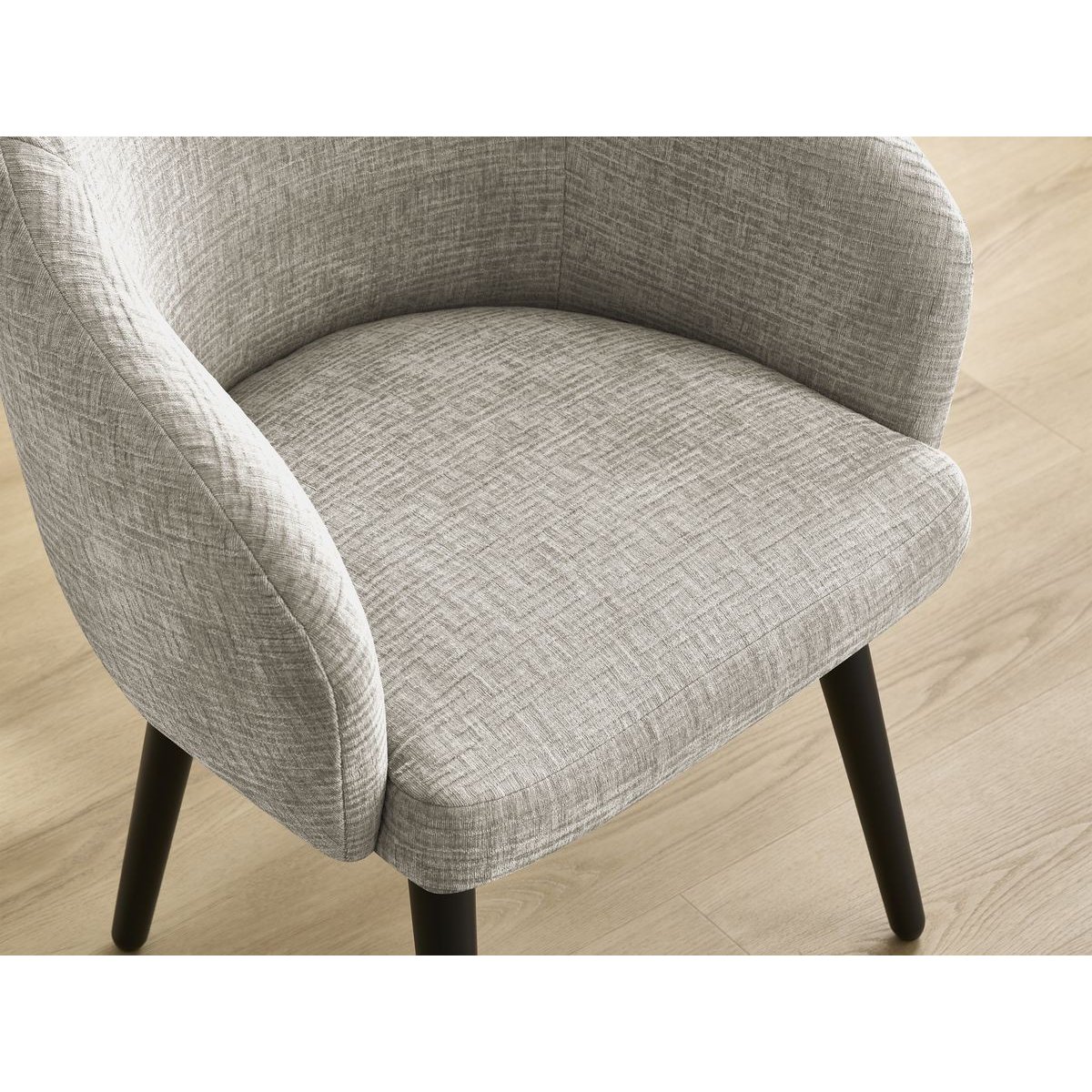 Chaise tissu texturé, SOPHIE beige, BOBOCHIC